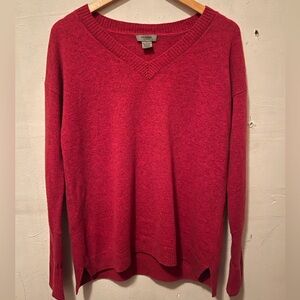 Premise  Men’s Red 100% Cashmere Sweater
